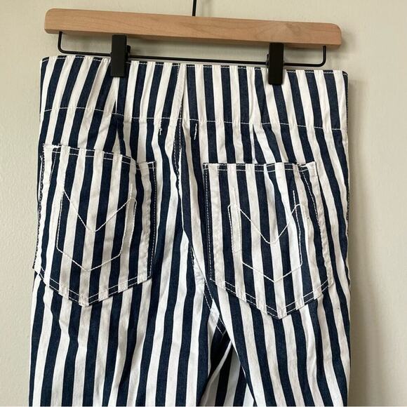 Show Me Your Mumu Mumu Blue Berkeley Tie Up Bells Nautical Stripe Jeans - Picture 11 of 15